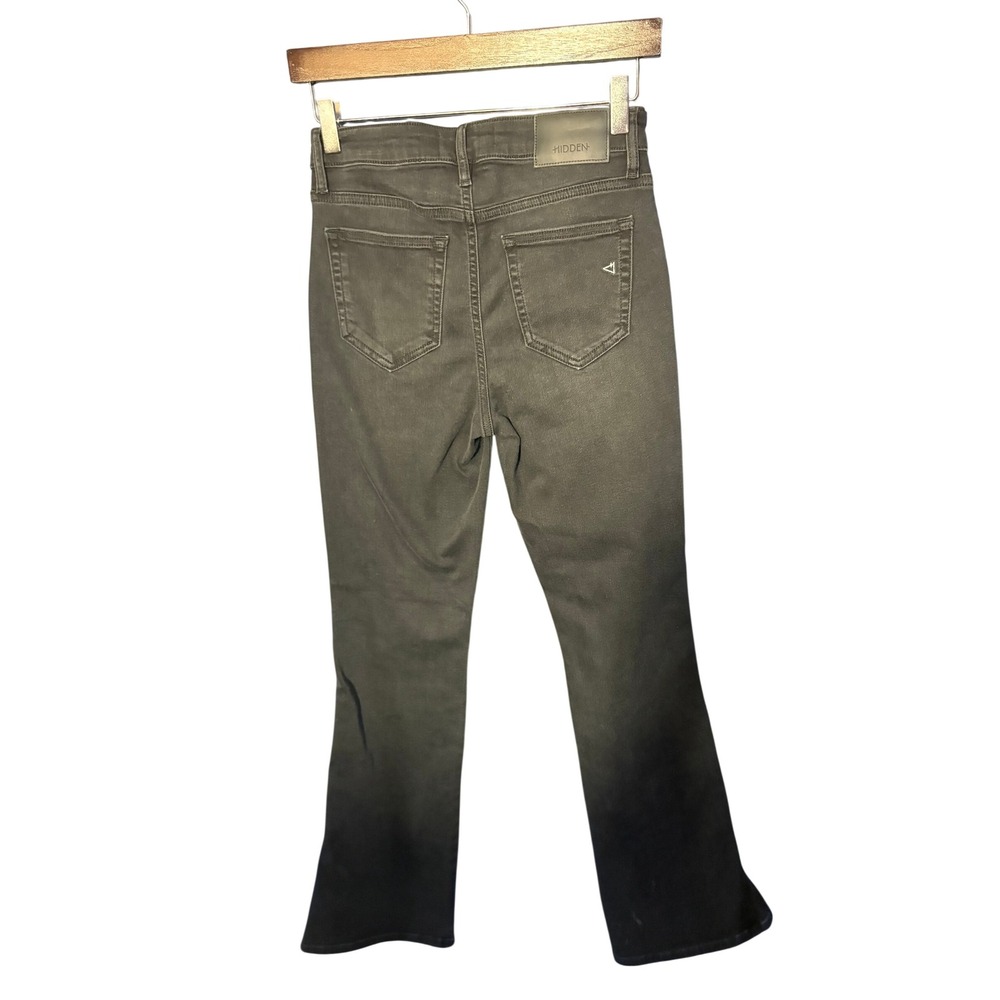 Hidden Jeans Los Angeles Black High Rise Flare Jeans HD3163BT-CHA Size 26 - Picture 2 of 5